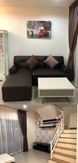 พัฒนาการ 30-38 MRTหัวหมาก 2.2 กม. บ้านวิวสวน อ่อนนุช17 ไม่มีบ้านตรงข้าม  ให้เช่า ทาวน์เฮ้าส์2 ชั้น  หลังบ้านไม่ติดใคร 17ตรว. 130ตรม. 2แอร์