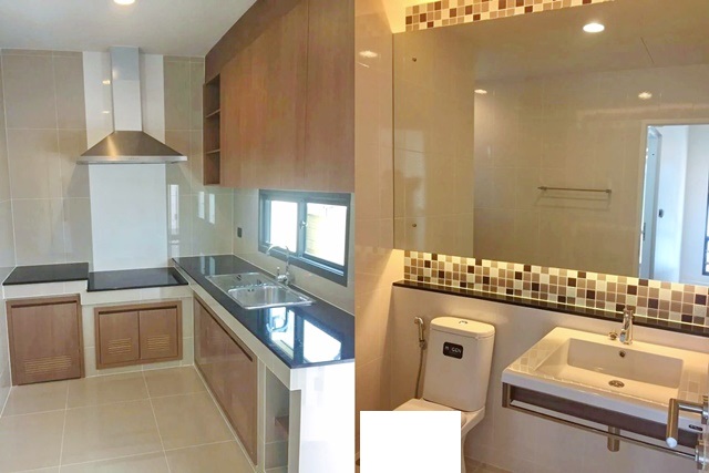 คอลเลจ 300ม ให้เช่าบ้านเดี่ยว 2ชั้น เศรษฐสิริ  รถไฟฟ้า สัมมากร 900ม.รร.ไบรท์ตัน .กรุงเทพกรีฑา 80ตรว 4นอน 218ตรม. เฟอร์ครบ แอร์ทุกห้อง