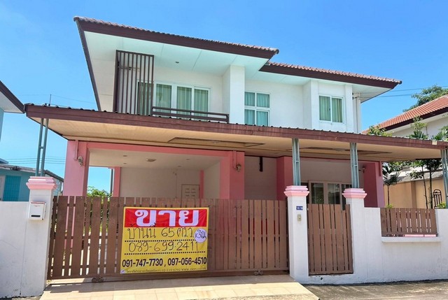 ขายบ้านเดี่ยว2 ชั้น 65 ตร.ว.   ด้านหลังติดน้ำ  สารินซิตี้ โซนธารา1  พันท้ายนรสิงห์ สมุทรสาคร   ZW437