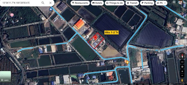 ขายที่ดินถมแล้ว เนื้อที่ 1-2-0 ไร่  ติดถนน  ใกล้เส้นเลียบทางด่วนวงแหวงกาญนาภิเษก   ทุ่งครุ  กรุงเทพ  ZTK088