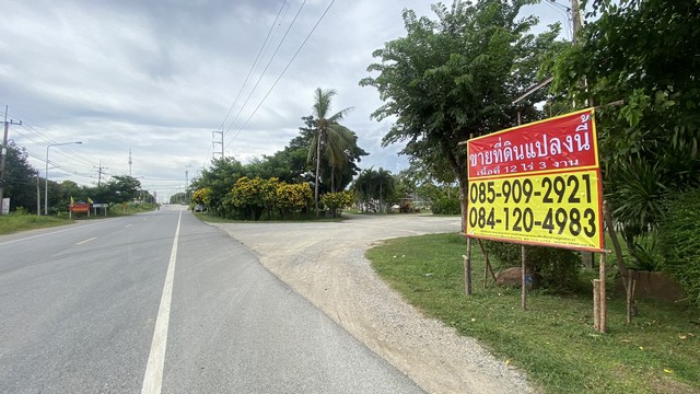 ขายที่ดินถมแล้ว 12 ไร่ 3 งาน ติดถนนใหญ่ ทางหลวง 3284  อ.พนัสนิคม จ.ชลบุรี  ZTK108