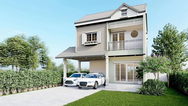 บ้านเดี่ยว 2 ชั้น สร้างใหม่ ทำเลทองย่านสันทราย อ.สันทราย จ.เชียงใหม่