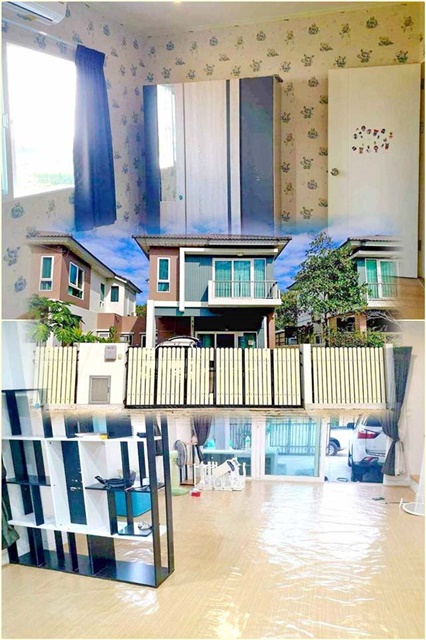 นนทบุรี ภายในบ้านได้ถึง 2 คัน ตลาดลุงออม ตลาดกิเลน ให้เช่าบ้านเดี่ยว 2 ชั้น   42  ตร.ว. 3นอน 2น้ำ 11,999 บาท-เดือน ปิ่นเกล้า-พุทธมณฑล สาย 3 บางกรวย  LungOm Market Kilen Market house for rent 2Storeys 42sq.wa 3bed 2bath 11,999 baht-month Pinklao-Phutthamonthon Sai3 BangKruai Nonthaburi 2carsศาลากลาง  บางกรวย  นนทบุรีรับสัตว์เลี้ยงระเบียงเคเบิลทีวีที่ทิ้งขยะตู้เสื้อผ้าวอล์กอินชานบ้านจอดรถ ภายในบ้านได้ถึง 2 คัน ปลอดภัยมี รปภ.ออกตรวจการตลอด3 ห้องนอน 2 ห้องน้ำ 1 ห้องค�