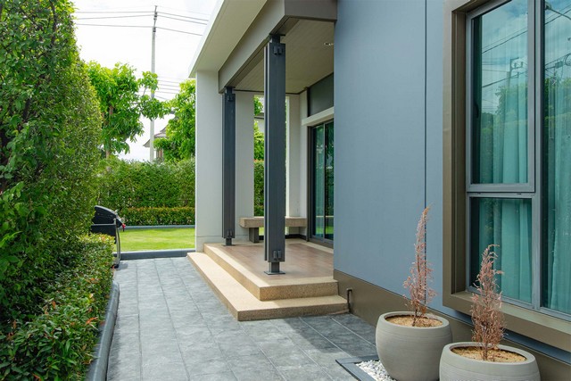 บ้านเดี่ยว บุราสิริ ราชพฤกษ์ - 345 ขนาด 91 ตร.วา หลังมุม ใกล้ Clubhouse แบบบ้านใหญ่ที่สุดในโครงการ