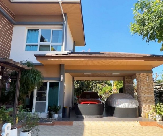 ขายบ้านเดี่ยว 2 ชั้น หมู่บ้านเสรีวิลล่า หนองบอน 200 ตรว. พร้อมเฟอร์ แอร์ทั้งหลัง ใกล้สวนหลวง ร.9