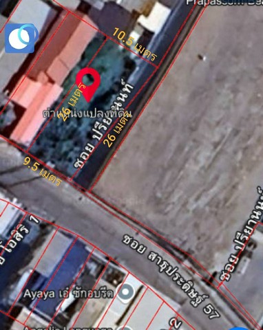 ที่ดินสาธุประดิษฐ์ซอย 57 แปลงสวยหัวมุมถนน เนื้อที่ 57.3 ตารางวา ราคาขาย 15,500,000 บาท 0813036969