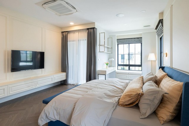 HR1858ให้เช่าบ้านเดี่ยว ตกแต่งหรู หมู่บ้านนันทวัน กรุงเทพกรีฑาตัดใหม่ พร้อมอยู่ เดินทางสะดวก