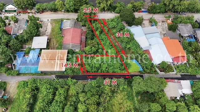 ที่ดินเปล่า 2 แปลง 145 ตารางวา คลอง 3 คลองหลวง - ปทุมธานี 