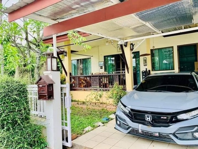 บ้านเดี่ยวชั้นเดียว ต้นไม้เยอะ ร่มรื่น สงบเงียบ โซนแม่โจ้