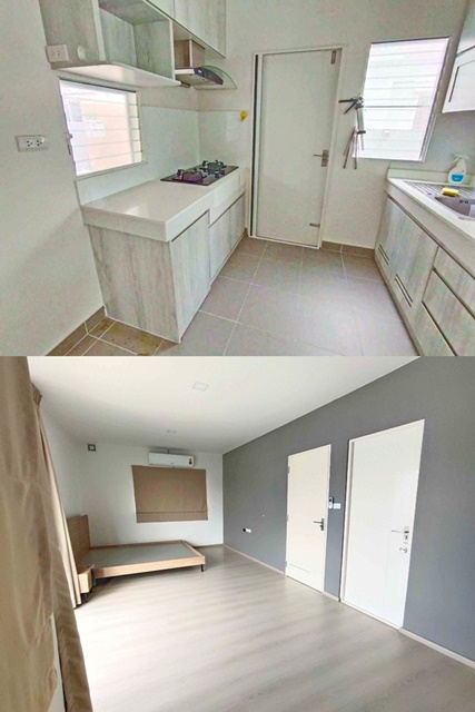 รพ.เปาโล สมุทรปราการ  BTSศรีนครินทร์  2.3 กม. 3นอน 2น้ำ  4 แอร์ 210ตร.ม. เฟอร์บิ้วอิน เครื่องใช้ไฟฟ้าครบ