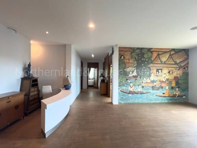 พูลวิลล่าติดแม่น้ำ พร้อมอาคารสำนักงาน สันกลาง สันกำแพง