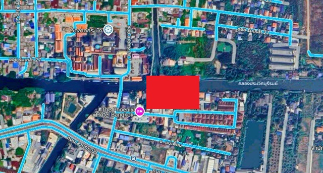 สุวรรณภูมิ 800ม. ติดคลองประเวศบุรีรัมย์ ให้เช่าที่ดิน วัดลาดกระบัง 400 ม.ถ.ลาดกระบัง 1-9  โรบินสันลาดกระบัง 3.3กม.