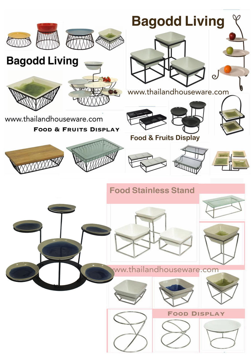 ชั้นวางจานอาหาร,ขาตั้งวางจาน,ชั้นวางผลไม้,ชั้นวางขนมปัง เป็นขาตั้งเหล็กใช้จัดวางชุดอาหารแบบต่างๆ BUFFET STAND