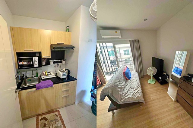 ให้เช่าทาวน์โฮม 3 ชั้น MRTศรีเอี่ยม ประเวศ 20  ตร.ว 170  ตรม เฟอร์นิเจอร์ครบ เฉลิมพระเกียรติ20-30 3นอน 3 น้ำ 2 แอร์  สระว่ายน้้ำ ฟิสเนต