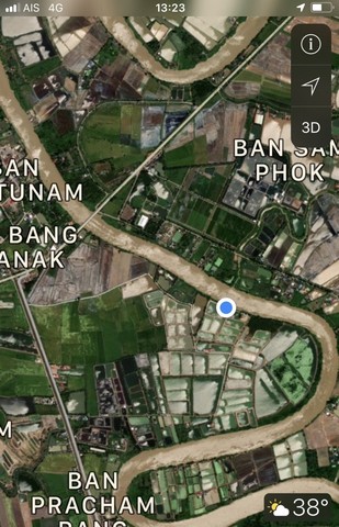 ขายที่ดินสวยติดแม่น้ำบางปะกง อำเภอบางน้ำเปรี้ยว จังหวัดฉะเชิงเทรา