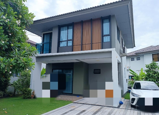 ให้เช่าและขาย บ้านเดี่ยว 2 ชั้น หมู่บ้านบุราสิริ บางนา ใกล้จุดขึ้นลงทางด่วนบูรพาวิถี กม.26