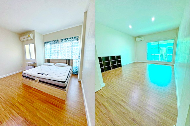 รามคำแหง 142-148ให้เช่าทาวน์เฮาส์ 3ชั้น 3นอน เดอะพาซิโอ ทาวน์ 2กม. เฟอร์บิวท์อิน 3 น้ำ 210 ตร.ม.20 ตร.วา. MRT คลองบ้านม้า 1.9 กม.