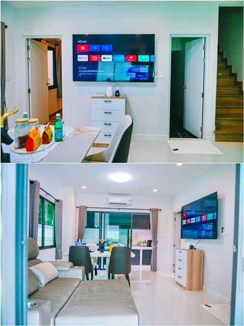 บิ๊กซี มาร์เก็ต สายไหม 1.1กม.BTSคูคต 2.6 กม.สายไหม50-58 ทำเลดี เฟอร์ ไฟฟ้าครบโฮมออฟฟิศ 2ชั้น 4นอน ทำออฟฟิศได้ จดบริษัทได้ 215ตร.ม.46ตร.ว.