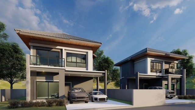 บ้านสร้างใหม่ ทำเลดี ใกล้กาดวรุณ โซนป่าแดด