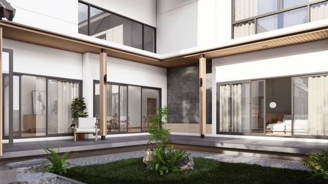 บ้านสวยสร้างใหม่ 2 ชั้น สไตล์โมเดิร์น ตกแต่งสวย แม่เหียะ