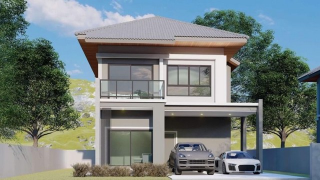 บ้านสร้างใหม่ 2 ชั้น ที่สุดของทำเล โซนป่าแดด            