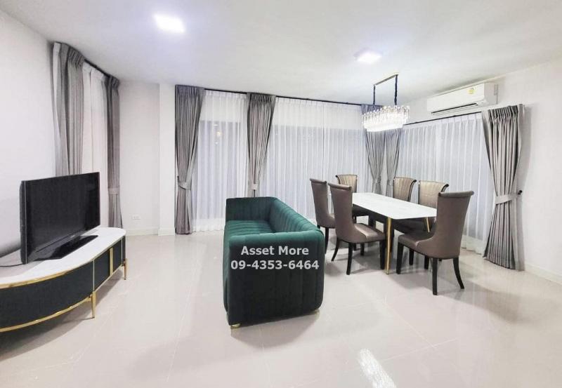 ให้เช่า ทาวน์โฮมบ้านกลางเมือง รามอินทรา 83 สเตชั่น วิลล่าสุดหรู 3 ชั้น บ้านแปลงมุม วิวสวนหน้าบ้านไม่ชนใครพร้อมเข้าอยู่ ใกล้รถไฟฟ้าสายสีชมพู