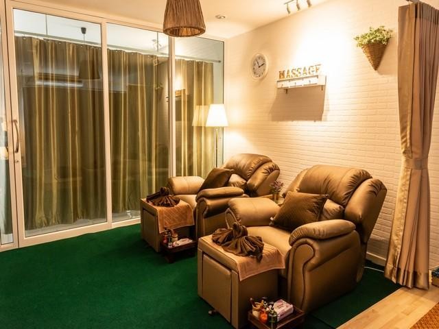 C4659 ขายอาคารพาณิชย์ 3 ชั้น พร้อมกิจการร้านเสริมสวย ตกแต่งพร้อม ทำกิจการต่อได้เลย หน้าโครงการ the connect พัฒนาการ 38 ย่านพัฒนาการ