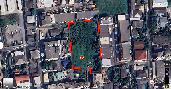 ขายที่ดินเพชรเกษม 40 แยก 3 ขนาด 2 ไร่ 1 งาน 49 ตร.ว. 3 แปลงติดกัน ผังสีส้ม .