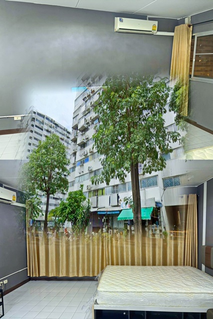 อิมแพ็ค อารีน่า 0.6 กม.28 ตร.ม.ให้เช่าคอนโดป๊อปปูล่า ตึก C7 ชั้น7 เฟอร์ MRT ศรีรัช 1.3 กม.ย่านธุรกิจ  ตู้เย็น ทีวี 1นอน 1น้ำ