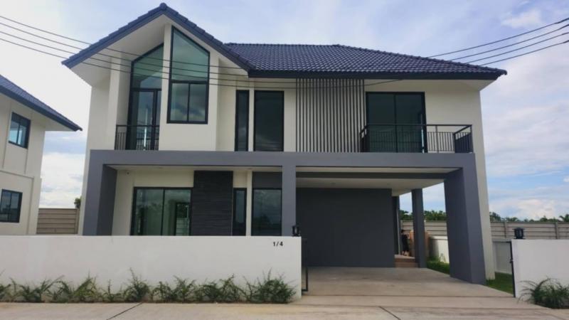 ราคาเริ่มต้นที่ 4.49-5.8 ล้าน เนื้อที่ 56-110 ตรว. บ้านสร้างใหม่ 2 ชั้น มี 2 แบบ สันผีเสื้อ อ.เมือง สไตล์ทรอปิคอล #นอร์ดิก ราคาดี ทำเลเยี่ยม