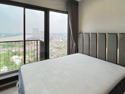 ให้เช่า คอนโด เดอะโพลิแทน อควา ติดแม่น้ำเจ้าพระยา MRT สะพานพระนั่งเกล้า ขนาด 30 ตรม. 1 นอน 1 น้ำ ชั้น 22 ตึก บี ห้องริม วิวแม่น้ำเจ้าพระยา