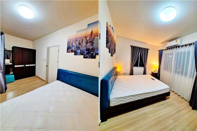 เพียวเพลส รังสิต คลอง 2 1.1 กม.เฟอร์ เครื่องใช้ไฟฟ้าครบ ให้เช่าทาวน์เฮาส์ 2 ชั้น Sky Soccer  รังสิตคลอง 2 หลังมุม 3 นอน 2 น้ำ 18 ตร.ว.