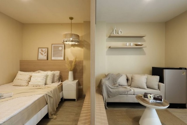 ราคาพิเศษ ศรีธนา1 คอนโด คอนโดวิวภูเขาสวย เฟอร์ครบ