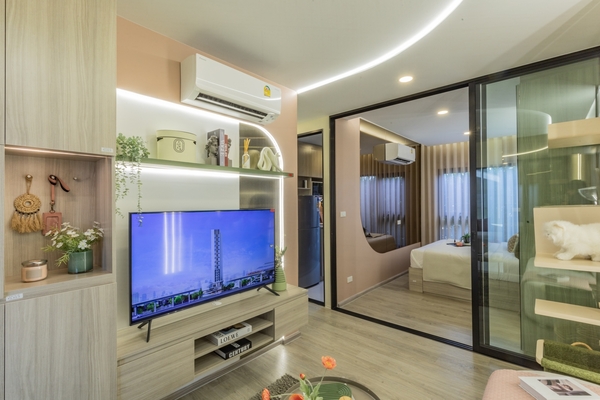 ขายดาวน์ราคาถูกกว่าโครงการ! ราคารอบ VVIP ,ORIGIN PLACE รามคำแหง 153 ชั้น 9 ห้อง 26.7 ตร.ม 1 นอน 1 น้ำ