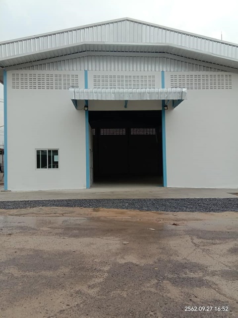 กาญจนาภิเษก วัดทองสะอาด1.2กม. ตลาด ส.สุนีย์ 1.3 กม.  โกดังโรงงานติด  255 ตร.ม.ไฟ 3 เฟส ออฟฟิต 1น้ำ ตลาด ส.สุนีย์ 1.3 กม.คลังสินค้า