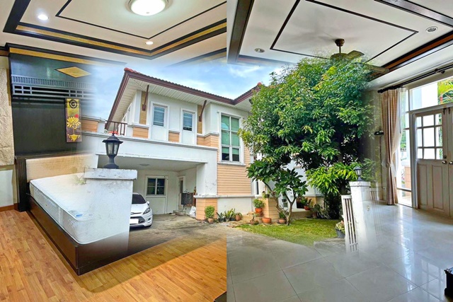 เฟอร์ตรบ หิ้วกระเป๋าเข้าอยู่ MRT ศรีอุดม รร.นานาชาติ ไทย-จีน ให้เช่าบ้านเดี่ยว 2 ชั้น 3นอน3 น้ำ 3 แอร์ 3จอดรถ 29,999 b-m  62 ตร.วา.240 ตร.ม.ตลาดนัมเบอร์วัน ราม 2  Airport Link สุวรรณภูมิ ม.รามคำแหง 2 MRT Sri Udom, Thai-Chinese International School, fully furnished, just carry your bags and move in. Single house for rent, 2 floors, 3 bedrooms, 3 bathrooms, 3 air conditioners, 3 parking spaces, 29,999 b-m, 62 sq m, 240 sq m, Number One Market, Ram 2, Airport Link Suvarnabhumi, Ramkhamhaeng 2.แยกทุุ่งเศรษฐีถนนกิ่งแก้ว สำโรง บางพลีตำบลบางพลีใหญ่ อำเภอบางพลี สมุทรปราการ 62 ตร.วา. 240 �