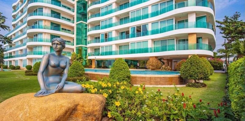 ขายคอนโด ติดชายหาด วิวทะเล ชั้น 3  พร้อมเข้าอยู่   ติดชายหาด วิวทะเล