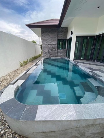 พูลวิลล่าสร้างใหม่ ชั้นเดียว สุดคุ้ม โซนหางดง