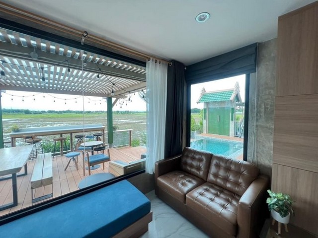 พูลวิลล่าย่านฮิต วิวเขา ทุ่งนา  ทำAirbnb ได้  สันผีเสื้อ