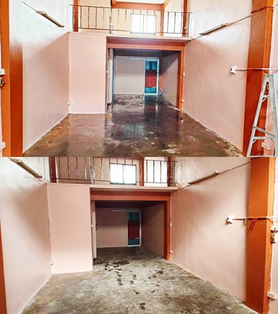 DK ใหญ่มาก ร้านค้า ร้านอาหาร ร้านเย็บเสื้อผ้า 28ตรว.  รีโนเวทใหม่ สนามฟุตบอล WESTPARK อาคารพาณิชย์ 3.5 ชั้น 2 นอน 2 น้ำ  315ตร.ม.