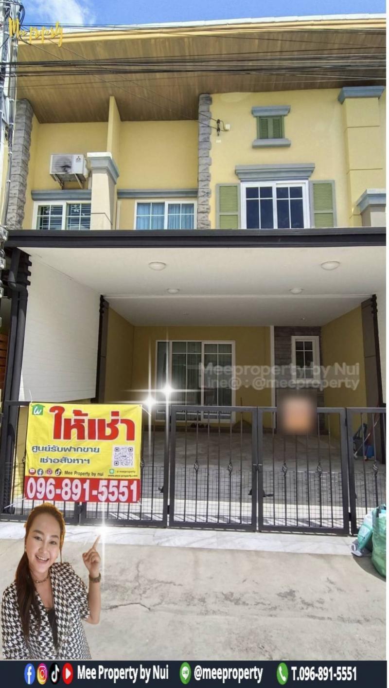 ให้เช่า / บ้านทาวน์โฮม 2 ชั้น  ต่อเติมเต็ม  พร้อมอยู่อาศัย#หมู่บ้านโกลเด้นทาวน์3 (สุขสวัสดิ์ - พุทธบูชา) พื้นที่ขนาด- 22.80 ตารางวา**ไม่อนุญาติให้เลี้ยงสัตว์ **รายละเอียด- 4  ห้องนอน - 3 ห้องน้ำ - 1 ห้องครัว- 1  ห้องพระ (ชั้นลอย)- จอดรถได้ 2 คัน รายการเฟอร์นิเจอร์- แอร์ 3เครื่อง- กระจกติดผนังห้องรับแขก- เตียง+ที่นอน 2ชุด- ตู้เสื้อผ้า 3ตู้- ตู้โชว์ 1 ตัว- โต๊ะเครื่องแป้ง 1อัน- ทีวี 2เครื่อง -