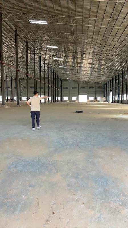 BST751 โกดังให้เช่าขนาด 9,166ตร.ม กับ 8,694ตร.ม 2โกดังขนาดรวม 17,860 ตร.ม  พื้นที่ สีเหลือง หนองอิรุณ บ้านบึง ชลบุรี