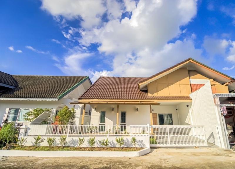 โซนแม่เหียะ บ้านชั้นเดียว 2.25 ล้านบาท สไตล์มินิมอล ทำเลดี ติดคลองชลประทาน แม่เหียะ