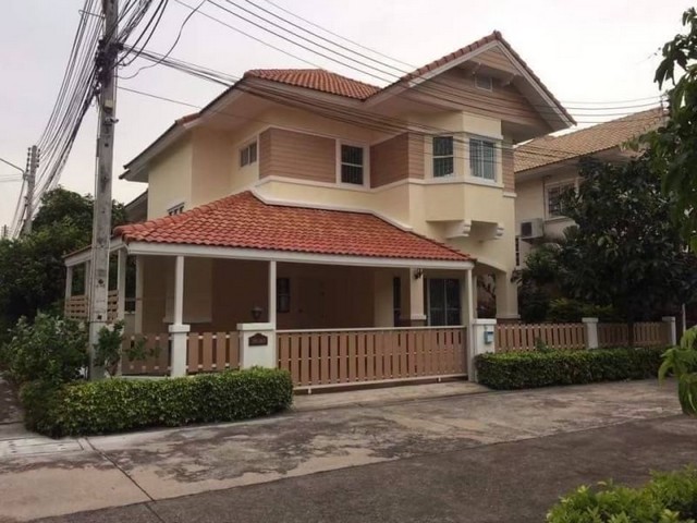 บ้านเช่าบางแสน บ้านเดี่ยวพร้อมอยู่ มบ.มณีรินทร์ บางแสน​-บ้านปึก​ TP-H0725