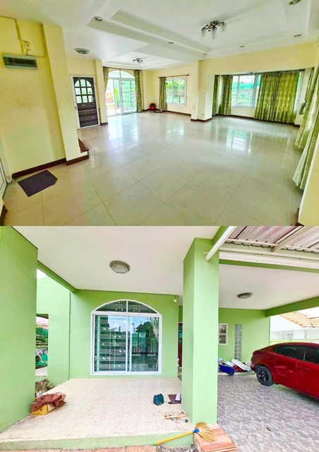 ทำเลดี  รร.จันทร์ทองเอี่ยม 700ม. Central West Gate 1.6กม. ให้เช่า  บ้านเดี่ยว 2 ชั้น 3 นอน 3 น้ำ1  62 ตร.วา.250 ตร.ม.ตลาดกลางบางใหญ่