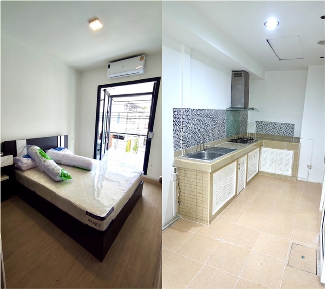 ทาวน์เฮ้าส์ 2 ชั้น 3-4นอน MRT ลาดปลาเค้า 2.3กม. ม.ศรีปทุม บางเขน 2.4 กม. 25ตร.วา. ให้เช่า 3แอร์ 192ตร.ม.บิ๊กซี รามอินทรา 2.1 กม. อารียา