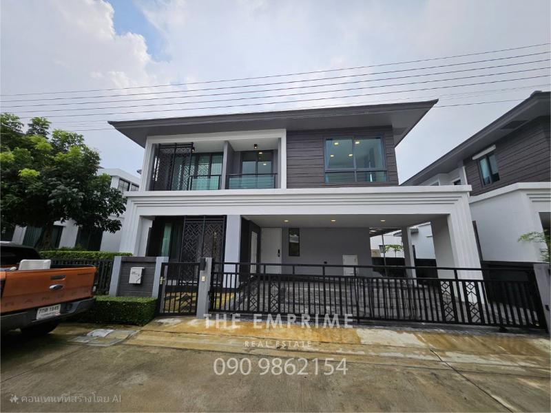 For Rent / Sell แกรนด์ บริทาเนีย บางนา กม.12 (Grand Britania Bangna Km.12) บ้านใหม่มาก #พร้อมเข้าอยู่⭐เช่า : 80,000 บาท/เดือน⭐Rent: 80,000 baht/month⭐ราคาขาย :13.9 ล้านบาท⭐Selling price: 13.9 million baht- รวมค่าส่วนกลางแล้ว- สัญญาขั้นต่ำ 1 ปี มัดจำ 2 เดือน และ ล่วงหน้า 1 เดือน- ไม่รับเคสมีสัตว์เลี้ยง, สูบบุหรี่ และ ทำธุรกิจกัญชา------------------------------------ ประเภท : บ้านเดี่ยว- ตำแหน่งบ้าน : หลังกลาง- จำนวนชั้น : 2 ชั้น- ขนาด : 65.1 ตารางวา- พื้นที่ใช้สอย : 255 ตารางเ