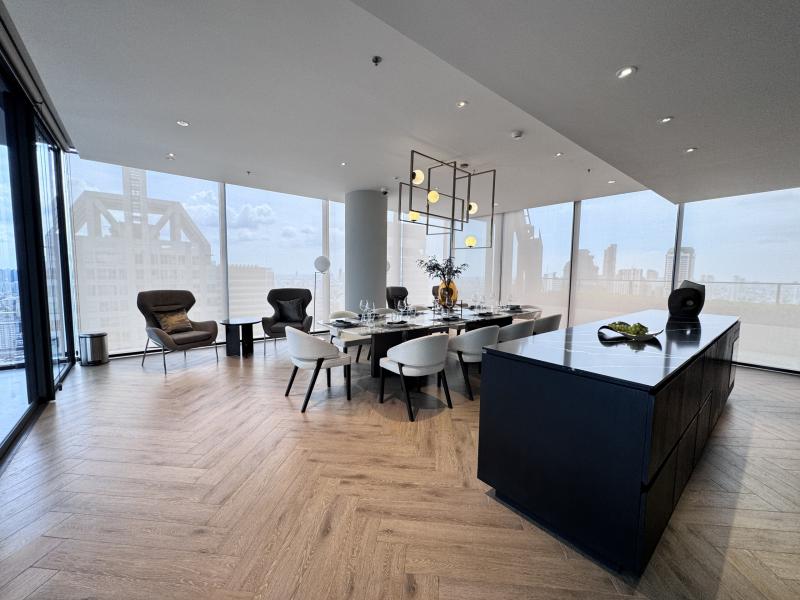 ราคาดีที่สุดในโครงการ! ห้องมุม พร้อมเฟอร์ Modern ที่ Tait Sathorn 12 ขนาด 49.3 ตร.ม ชั้น 12A