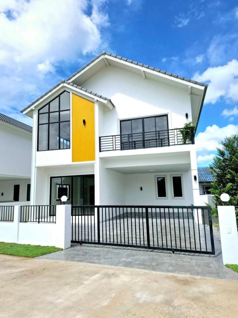 ราคาเริ่มต้นที่ 4.29 ล้าน 4 นอน 4 น้ำ บ้านสร้างใหม่ 2 ชั้น บ้านแหวน หางดง สไตล์โมเดิร์นนอร์ดิก ใกล้กาดฝรั่ง เข้าเมืองเพียง 15 นาที