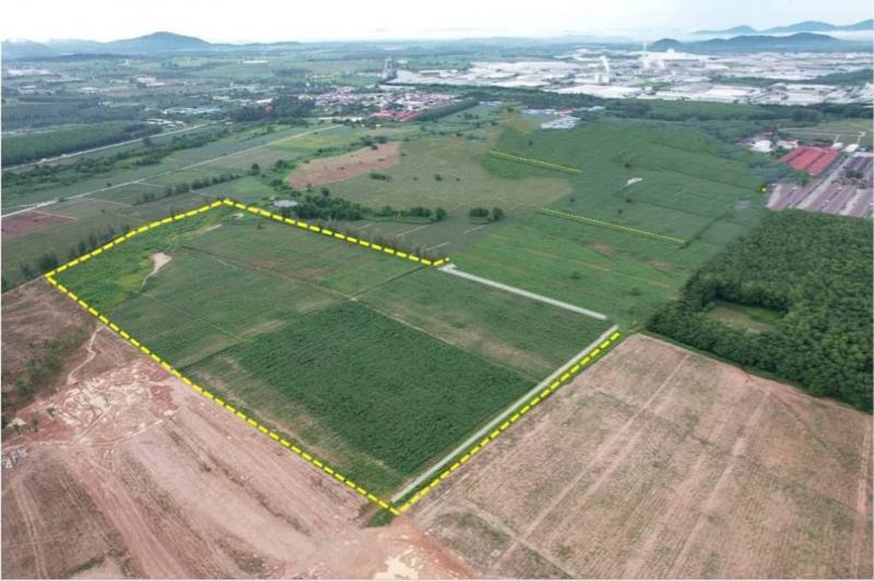 ขายที่ดินสร้างโรงงานศรีราชาชลบุรี ที่ดินม่วงลายศรีราชาชลบุรี​  ผังม่วงลาย  บนพื้นที่​ 75​   ไร่